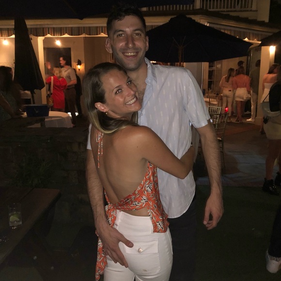 Alice + Olivia Orange Frenchie Top Orange Size S/P - Picture 5 of 5